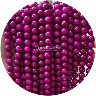 Varios suaves redondos sueltos de piedra calcedónica cuentas de piedra gemas para pulseras cuentas de joyería