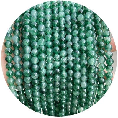 Varios suaves redondos sueltos de piedra calcedónica cuentas de piedra gemas para pulseras cuentas de joyería