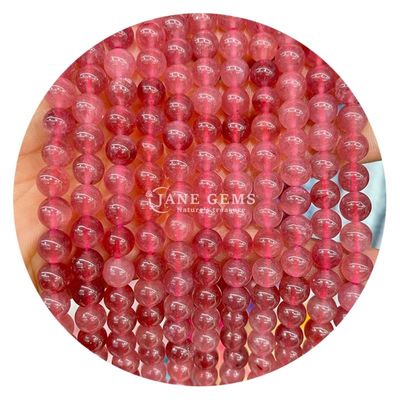 Jades redondos de color de piedra calcedónica cuentas curativas de cristal piedra natural cuentas sueltas para hacer joyas