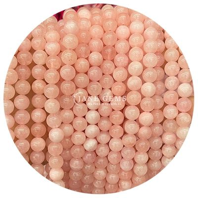 Piedra natural arco iris rosa Xinjiang Calcedonia para joyería Hacer brazalete de mano collar