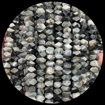 Perlas de gemas Cristal natural Amazonasita Ojo de águila Piedra preciosa de forma irregular caída hebras sueltas de perlas para la fabricación de joyas