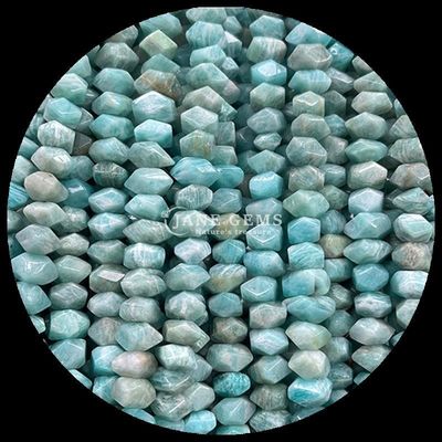 Perlas de gemas Cristal natural Amazonasita Ojo de águila Piedra preciosa de forma irregular caída hebras sueltas de perlas para la fabricación de joyas