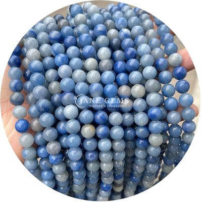 Piedra natural con cuentas sueltas de piedra gemma rosa redonda suave para hacer joyas
