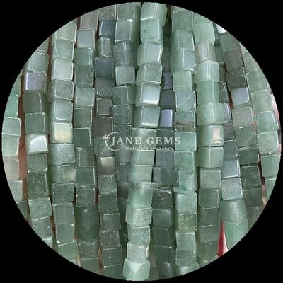 Cubo de forma cuadrada Howlite lapislázuli hebras de cuentas sueltas para la fabricación de joyas DIY