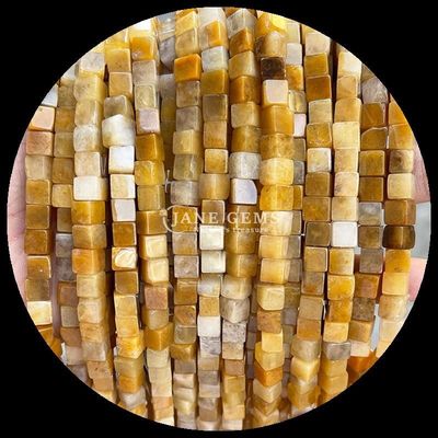 Cubo de forma cuadrada Howlite lapislázuli hebras de cuentas sueltas para la fabricación de joyas DIY
