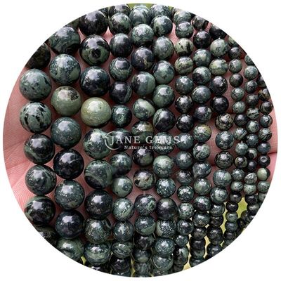 Joyería de cristal hecha a mano Artesanías redondas Perlas de jaspe rojo para pulseras Collares