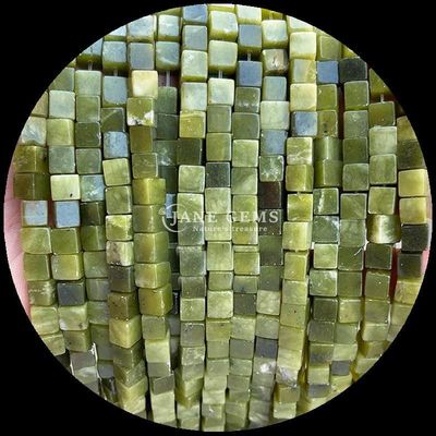 Jade natural del sur Amazona de forma cuadrada gemstone cuentas de hebras para joyería de bricolaje y energía curativa