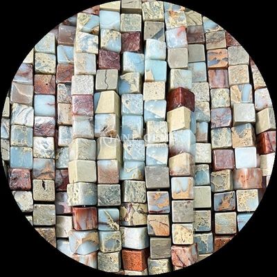 Jade natural del sur Amazona de forma cuadrada gemstone cuentas de hebras para joyería de bricolaje y energía curativa