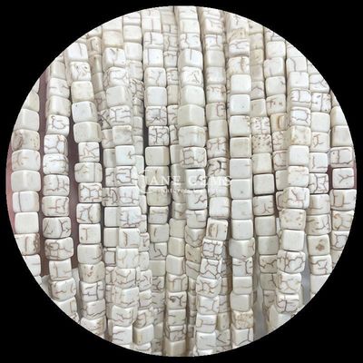 Cubo Cuadrado Forma Natural de piedra preciosa Perlas Rojo Turquesa Negro Ágata hebras de perlas sueltas para joyería DIY