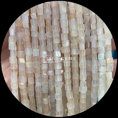 Cubo Cuadrado Forma Natural de piedra preciosa Perlas Rojo Turquesa Negro Ágata hebras de perlas sueltas para joyería DIY