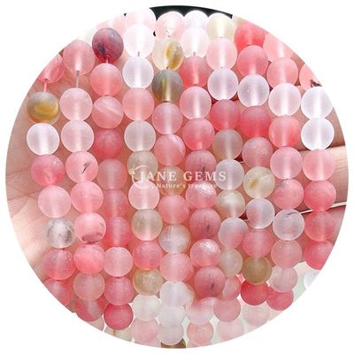 Perlas de forma redonda pulidas Decoración DIY Productos semiacabados Perlas de piedras pulidas