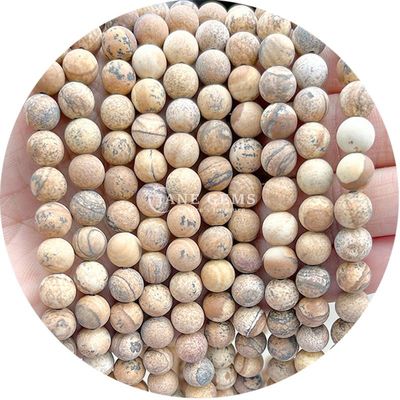 Perlas de forma redonda pulidas Decoración DIY Productos semiacabados Perlas de piedras pulidas