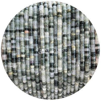 Perlas de cristal de ángulo recto forma de jaspe dálmata Perlas sueltas para hacer artesanías