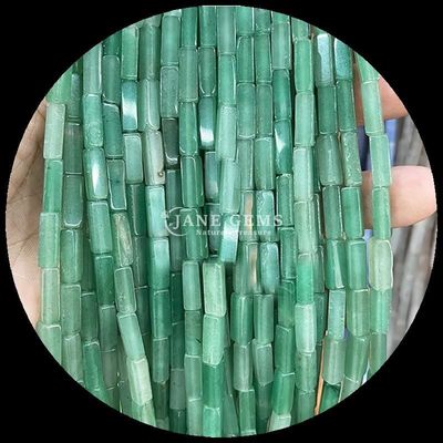 Aventurina verde natural Agata india de piedras preciosas de cuentas para joyería y curación DIY