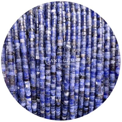 Perlas al por mayor pulidas Azul Sodalita Naranja Piedra imperial para joyería o artesanía