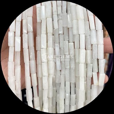 Rectángulo cebra jaspe lapislázuli perlas de piedra preciosa hilos sueltos para la fabricación de joyas