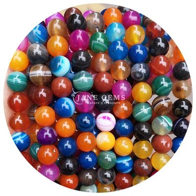 Perlas de piedra preciosa de acabado pulido color natural para la fabricación de joyas y adornos