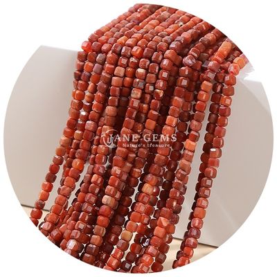 Artesanía de cristal y joyería de bricolaje Fabricación de gemas Perlas granate amatista Perlas sueltas