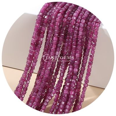 Artesanía de cristal y joyería de bricolaje Fabricación de gemas Perlas granate amatista Perlas sueltas