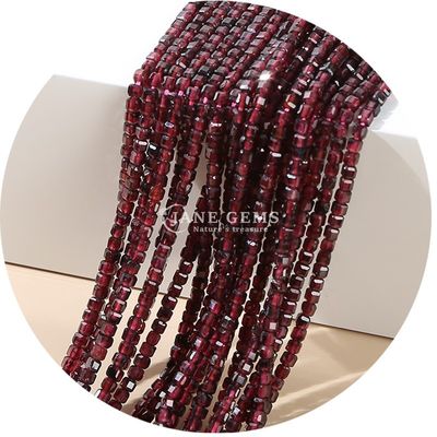 Artesanía de cristal y joyería de bricolaje Fabricación de gemas Perlas granate amatista Perlas sueltas