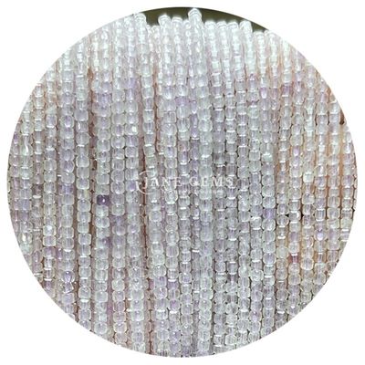 Perlas de gemas personalizadas Piedra de luna blanca Prehnita Púrpura Jade Perlas sueltas