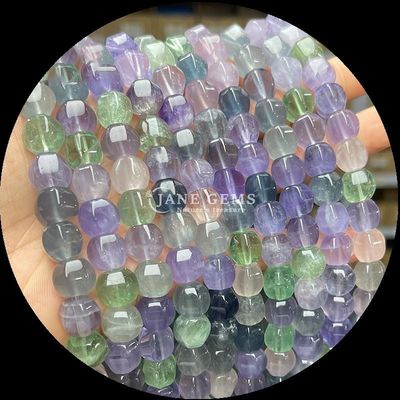 Perlas de forma natural de oliva con facetas de piedra suelta Perlas de jaspe rojo Mookite hebras sueltas para joyería DIY