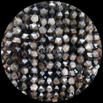 Perlas con facetas de diamantes multicolores y hebras de piedra arenisca azul para la fabricación de joyas DIY