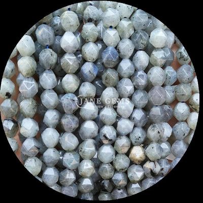 Perlas de piedras preciosas naturales de facetas elegantes Fluorito Lapislázuli Filamentos sueltos para la fabricación de joyas