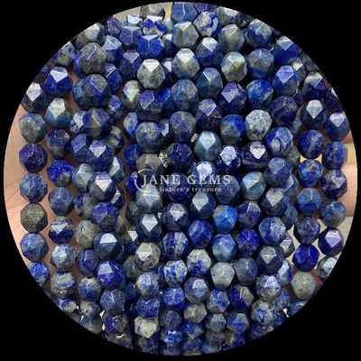 Perlas de piedras preciosas naturales de facetas elegantes Fluorito Lapislázuli Filamentos sueltos para la fabricación de joyas