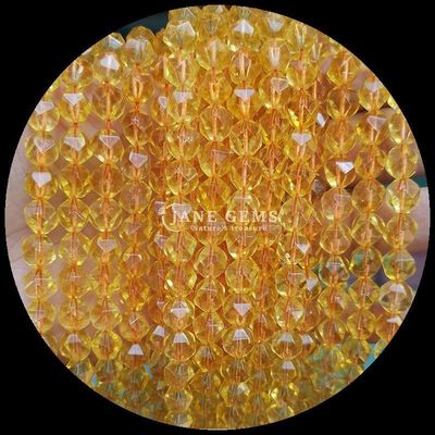 Perlas de piedras preciosas naturales con facetas en color vibrante y multicolor sandía cuarzo aguamarina hebras sueltas perlas para joyería DIY