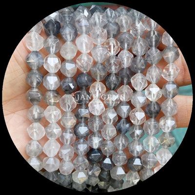 Perlas de piedras preciosas naturales con facetas en color vibrante y multicolor sandía cuarzo aguamarina hebras sueltas perlas para joyería DIY
