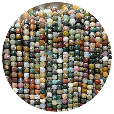 Polished Smooth Loose Beads Cubo de azúcar facetado para artesanías de bricolaje Joyería haciendo gemas Perlas