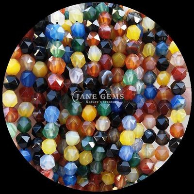 Deslumbrantes diamantes cortados con cuentas de gemas multicolores Quarzo claro Carneliano hebras sueltas para la elaboración de joyas exquisitas