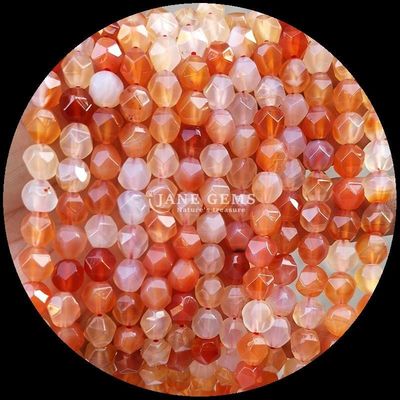 Deslumbrantes diamantes cortados con cuentas de gemas multicolores Quarzo claro Carneliano hebras sueltas para la elaboración de joyas exquisitas