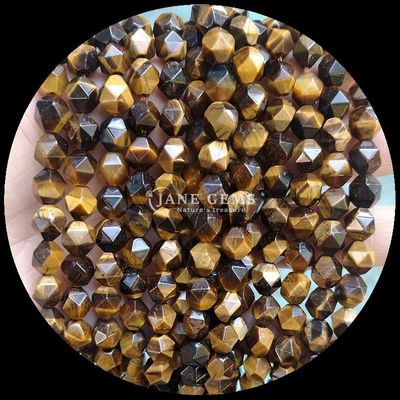 Perlas de piedra preciosa Diamantes de colores variados deslumbrantes Joyería DIY 6mm 8mm 10mm Turmalina Ojo de tigre azul hebras sueltas