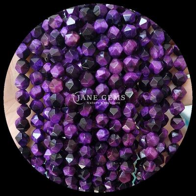 Multicolor Energía curativa con facetas de piedra delicada cuentas de piedra verde ojo de tigre para la fabricación de joyas