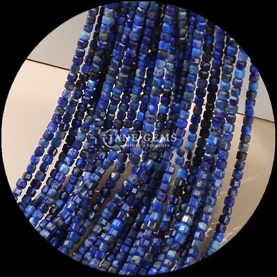 Lapislázuli polido multicolor Amazona de cubo cortado de piedras preciosas para la fabricación de joyas