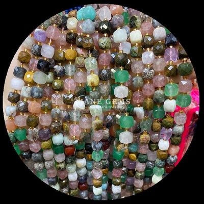 Minúsculas cuentas de piedra preciosa pulidas de color arcoíris Obsidiana dorada hebras sueltas para la fabricación de joyas