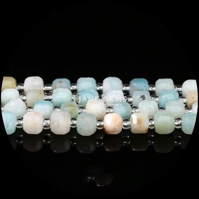Perlas de piedras preciosas naturales de varios colores Cubo Cuadrado Ametista Filamentos sueltos Perlas para joyería DIY