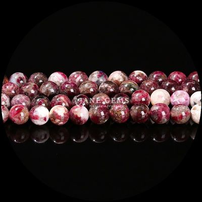 Variedad Varias formas redondas Plata Obsidiana Piedra solar Natural Perlas de piedra pulida