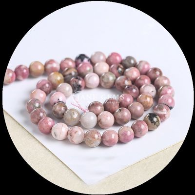 Colores redondas de piedras preciosas cuentas granate morganita para joyería hacer pulseras bricolaje collares / aretes