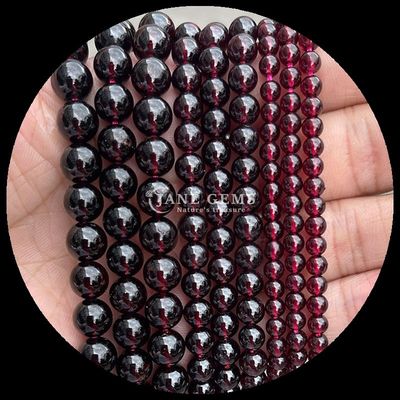 Colores redondas de piedras preciosas cuentas granate morganita para joyería hacer pulseras bricolaje collares / aretes