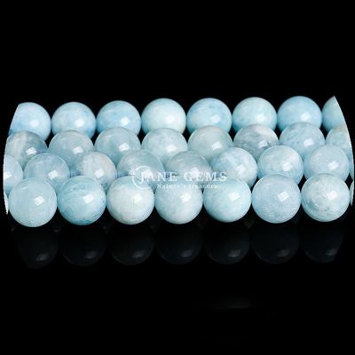 Formas redondas variadas de cuentas de piedras preciosas naturales labradorita amazonita hilos sueltos para diseños de joyas de bricolaje