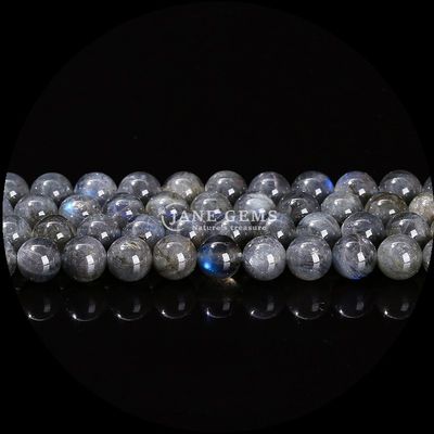 Formas redondas variadas de cuentas de piedras preciosas naturales labradorita amazonita hilos sueltos para diseños de joyas de bricolaje