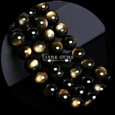 Deslumbrante Multi piedra preciosa Las cuentas pulidas Larimar Obsidiano Dorado hebras sueltas para atraer la atención Joyería creaciones