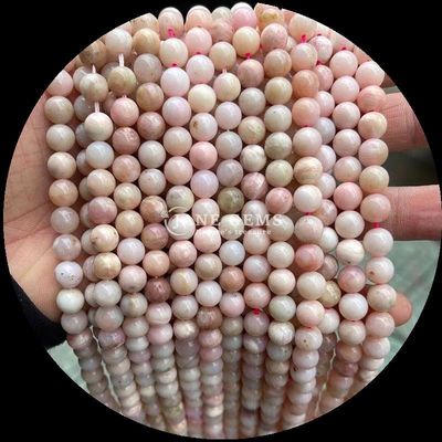 Aspecto de color redondo Perlas de piedra preciosa natural Rubí Zoisite Apatita para la fabricación de joyas