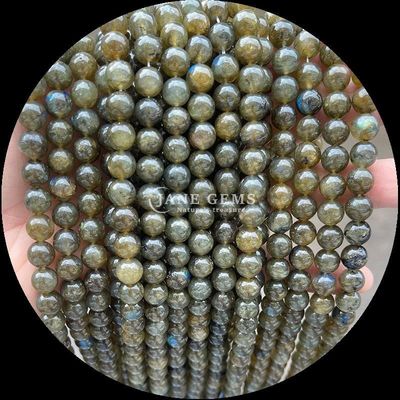 Aspecto de color redondo Perlas de piedra preciosa natural Rubí Zoisite Apatita para la fabricación de joyas
