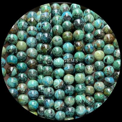 Aspecto de color redondo Perlas de piedra preciosa natural Rubí Zoisite Apatita para la fabricación de joyas