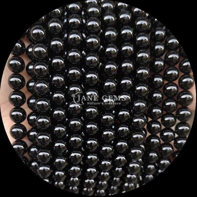 Perlas de piedra preciosa redonda pulida de bricolaje lapislázuli malaquita turmalina hebras sueltas para la fabricación de joyas