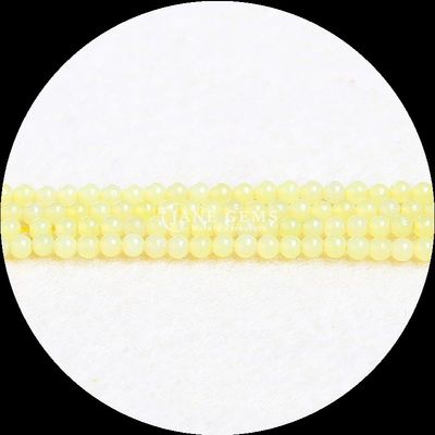 Vivido redondo multicolor joyería DIY mini Tourmalina suelta amarilla de jade hilos sueltos cuentas